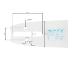 HS PARTS Führungsschiene 15" (38 cm) 3/8" .063" (1,6 mm) für Stihl 029 031 032 034 041 042 036 044 056 066 MS290 MS310 MS360 MS361 MS362 MS391 MS440 MS441 MS462 MS460 MS640 MS650 MS660 MS500i
