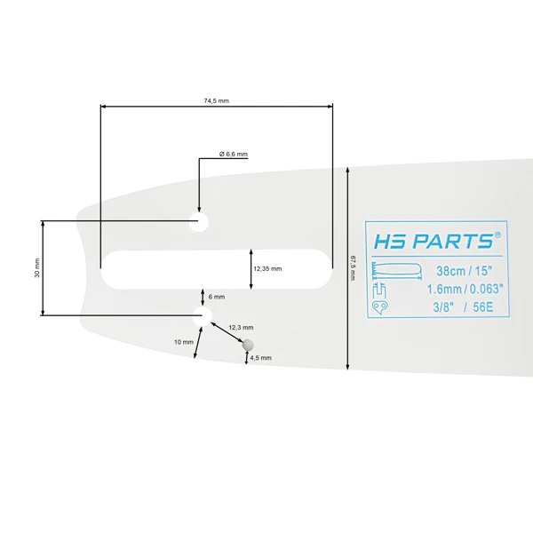 HS PARTS Führungsschiene 15