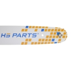 HS PARTS Führungsschiene 15" (38 cm) .325" .050" (1,3 mm) für Husqvarna 36 45 55 136 154 254 257 262 345 357 435 445 460 Jonsered 2054 2152 2155 CS2149W Dolmar 109 111 112 116 Oleomac 938 947 952 962 Solo 639 651 665