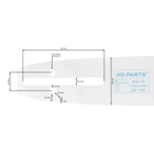 HS PARTS Führungsschiene 15" (38 cm) .325" .050" (1,3 mm) für Husqvarna 36 45 55 136 154 254 257 262 345 357 435 445 460 Jonsered 2054 2152 2155 CS2149W Dolmar 109 111 112 116 Solo 639 651 665