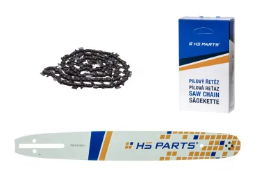 HS PARTS Führungsschiene 15" (38 cm) .325" .050" (1,3 mm) + Sägekette 64 Glieder Vierkantzahn für Husqvarna 36 55 136 154 257 262 346 357 435 445 460 Jonsered 2054 2152 CS2149W Dolmar 109 111 112 116 Oleomac 938 947 952 962 Solo 639 651 665