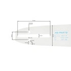 HS PARTS Führungsschiene 15" (38 cm) .325" .058" (1,5 mm) für Husqvarna 36 45 55 136 154 254 257 262 345 346 357 435 445 460 Jonsered 2054 2152 2155 CS2149W Dolmar 109 111 112 116 Oleomac 938 946 947 952 962 Solo 639 651 665