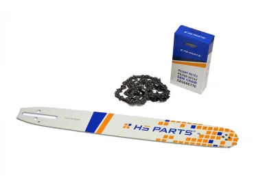 HS PARTS Führungsschiene 16" (40 cm) + 2 x Sägekette 3/8" .050" (1,3 mm) 56 Glieder Vierkantzahn + Ringkettenrad Husqvarna 136 142 236 Jonsered 2035 2040 CS2137 CS2234 Partner 350 351 370 390 McCulloch CS380 Mac20X Poulan 2250 2375