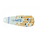 HS PARTS Führungsschiene 16" (40 cm) 3/8" .050" (1,3 mm) + 4 x Sägekette 56 Glieder Vierkantzahn für Husqvarna 36 41 136 141 236 E317 T425 Partner 351 352 391 420 842