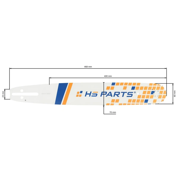 HS PARTS Führungsschiene 16" (40 cm) 3/8" .050" (1,3 mm) für Husqvarna 246 254 262 345 357 455 460 555 560 Jonsered 2054 CS2260 Dolmar 111 112 115 PS540 Solo 613 614 650 Oleomac 162 956 962