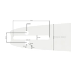 HS PARTS Führungsschiene 16" (40 cm) 3/8" .050" (1,3 mm) für Husqvarna 246 254 262 345 357 455 460 555 560 Jonsered 2054 CS2260 Dolmar 111 112 115 PS540 Solo 613 614 650 Oleomac 162 956 962