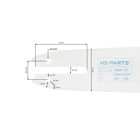 HS PARTS Führungsschiene 16" (40 cm) 3/8" .050" (1,3 mm) für Stihl 009 010 011 017 018 019 020 021 023 025 MS160 MS170 MS171 MS180 MS181 MS192 MS210 MS211 MS250 MS231 MS241 MS251