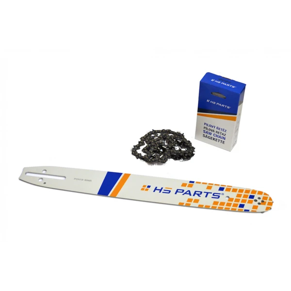 HS PARTS Führungsschiene 16" (40 cm) 3/8" .050" (1,3 mm) + Sägekette 56 Glieder Vierkantzahn + Ringkettenrad Husqvarna 136 142 236 Jonsered 2035 2040 CS2137 CS2234 Partner 350 351 370 390 McCulloch CS380 Mac20X Poulan 2250 2375