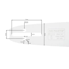 HS PARTS Führungsschiene 16" (40 cm) 3/8" .058" (1,5 mm) für Husqvarna 246 254 262 345 346 357 359 455 460 555 560 Jonsered 2054 CS2260 Dolmar 111 112 115 PS540 Solo 613 614 650 Oleomac 162 956 962