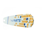 HS PARTS Führungsschiene 16" (40 cm) 3/8" .063" (1,6 mm) + 2 x Sägekette 60 Glieder Rundzahn