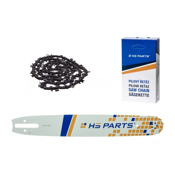 HS PARTS Führungsschiene 16" (40 cm) 3/8" .063" (1,6 mm) + Sägekette 60 Glieder Vierkantzahn für Stihl 030 036 042 045 MS290 MS390 MS360 MS361 MS362 MS440 MS460 MS660