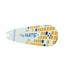 HS PARTS Führungsschiene 16" (40 cm) .325" .050" (1,3 mm) + 2 x Sägekette 62 Glieder Vierkantzahn für Stihl 021 023 025 MS210 MS230 MS231 MS241 MS250 MS251