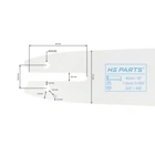 HS PARTS Führungsschiene 16" (40 cm) .325" .050" (1,3 mm) für Stihl 021 023 025 MS210 MS230 MS231 MS241 MS250 MS251