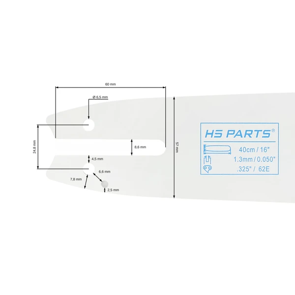 HS PARTS Führungsschiene 16