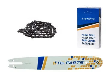 HS PARTS Führungsschiene 16" (40 cm) .325" .050" (1.3 mm) + Sägekette 62 Glieder Vierkantzahn für Stihl 021 023 025 MS210 MS230 MS231 MS241 MS250 MS251
