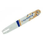 HS PARTS Führungsschiene 16" (40 cm) .325" .063" (1,6 mm) + 2 x Sägekette 67 Glieder Vierkantzahn für Stihl 024 026 036 039 MS240 MS260 MS261 MS270 MS280 MS290 MS310 MS390