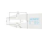 HS PARTS Führungsschiene 16" (40 cm) .325" .063" (1,6 mm) für Stihl 024 026 028 029 030 031 032 039 MS240 MS260 MS261 MS270 MS271 MS280 MS290 MS291 MS310 MS390