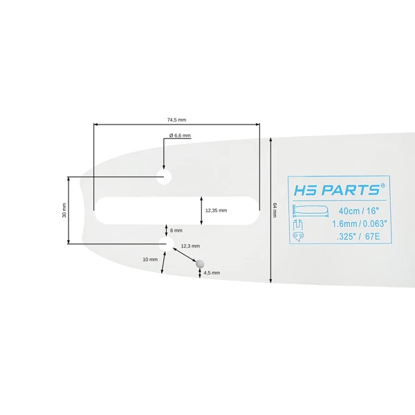 HS PARTS Führungsschiene 16
