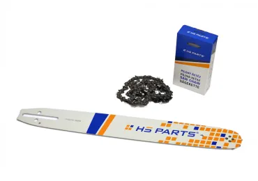 HS PARTS Führungsschiene 16" (40cm) 3/8" .050" (1.3mm) + Sägekette 56 Glieder für Husqvarna 36 41 136 137 141 236 240 T435 335XPT 333 334 Jonsered 2035 2115 2117 2138 CS2234 CS2236T Solo 614 630 633 636