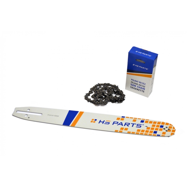 HS PARTS Führungsschiene 16" (40cm) 3/8" .050" (1.3mm) + Sägekette 56 Glieder für Husqvarna 36 41 136 137 141 236 240 T435 335XPT 333 334 Jonsered 2035 2115 2117 2138 CS2234 CS2236T Solo 614 630 633 636