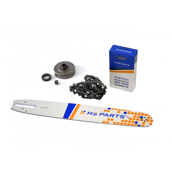 HS PARTS Führungsschiene 16" (40cm) 3/8" .063" (1,6mm) + 60 Glieder Vierkantzahn + Ringkettenrad Stihl MS360 036