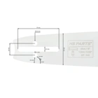 HS PARTS Führungsschiene 18" (45 cm) 3/8" .050" (1,3 mm) für Husqvarna 246 254 262 345 357 455 460 555 560 Jonsered 2054 CS2260 Dolmar 111 112 115 PS540 Solo 613 614 650 Oleomac 162 956 962