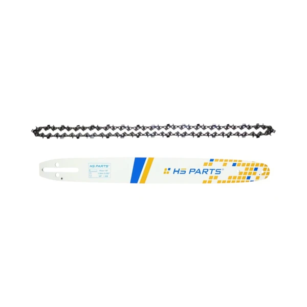 HS PARTS Führungsschiene 18" (45 cm) 3/8" .050" (1,3 mm) + Sägekette 60 Glieder Vierkantzahn für Husqvarna 120 135 140 240 334T 335XPT 338XPT T540XP Jonsered 2035 2036 CS2135 CS2139T Solo 614 630 633 635 637 McCulloch MS1636