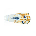 HS PARTS Führungsschiene 18" (45 cm) 3/8" .058" (1,5 mm) + 2 x Sägekette 68 Glieder Vierkantzahn für Husqvarna 61 266 268 288 362 365 371 372XP 380 395 576XP