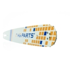 HS PARTS Führungsschiene 18" (45 cm) 3/8" .058" (1,5 mm) + 4 x Sägekette 68 Glieder Vierkantzahn für Husqvarna 51 55 346XP 353 357 359 455 460 560XP