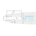 HS PARTS Führungsschiene 18" (45 cm) 3/8" .058" (1,5 mm) für Husqvarna 246 254 262 345 346 357 359 455 460 555 560 Jonsered 2054 CS2260 Dolmar 111 112 115 PS540 Solo 613 614 650 Oleomac 162 956 962