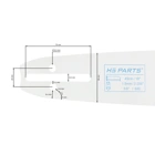 HS PARTS Führungsschiene 18" (45 cm) 3/8" .058" (1,5 mm) für Husqvarna 246 254 262 345 346 357 359 455 460 555 560 Jonsered 2054 CS2260 Dolmar 111 112 115 PS540 Solo 613 614 650 Oleomac 162 956 962