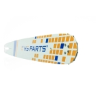 HS PARTS Führungsschiene 18" (45 cm) 3/8" .058" (1,5 mm) + Sägekette 64 Glieder Vierkantzahn für Husqvarna 40 55 242 254 262 339XP 353 357 359 T435 445 455 460 550 560XP