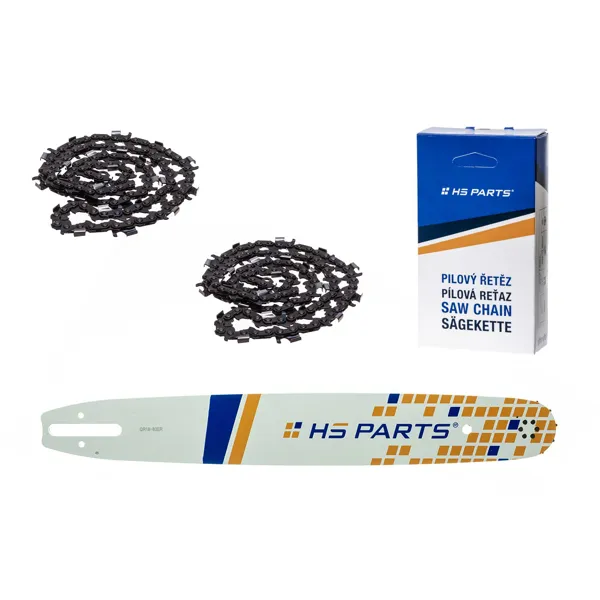 HS PARTS Führungsschiene 18" (45 cm) 3/8" .063" (1,6 mm) + 2 x Sägeketten zum Längsschneiden 66 Glieder für Stihl 042 036 044 048 056 066 MS290 MS310 MS360 MS361 MS362 MS391 MS440 MS441 MS462 MS460 MS640 MS650 MS660 MS500i