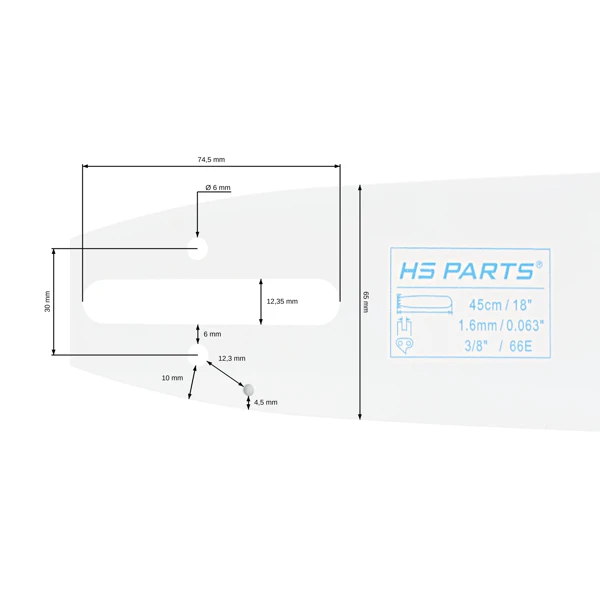 HS PARTS Führungsschiene 18