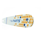 HS PARTS Führungsschiene 18" (45 cm) .325" .058" (1,5 mm) + 4 x Sägekette 72 Glieder Vierkantzahn für Husqvarna 40 55 242 254 262 339XP 353 357 359 T435 445 455 460 550 560XP