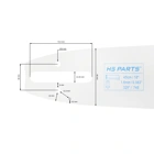 HS PARTS Führungsschiene 18" (45 cm) .325" .063" (1,6 mm) für Stihl 024 026 028 029 030 031 032 039 MS240 MS260 MS261 MS270 MS271 MS280 MS290 MS291 MS310 MS390