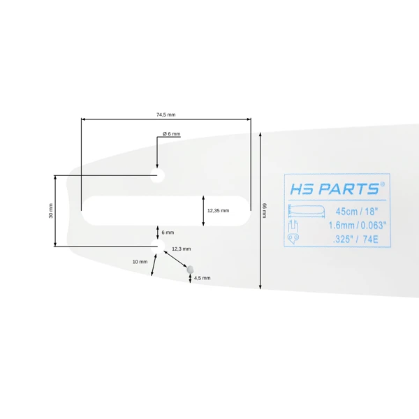 HS PARTS Führungsschiene 18