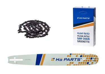 HS PARTS Führungsschiene 18" (45cm) 3/8" .050" (1.3mm) + Sägekette 68 Glieder Vierkantzahn für Husqvarna 246 254 262 345 357 455 460 555 560 Jonsered 2054 CS2260 Dolmar 111 112 115 PS540 Solo 613 614 650 Oleomac 162 956 962