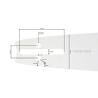 HS PARTS Führungsschiene 20" (50 cm) 3/8" .050" (1,3 mm) für Husqvarna 246 254 262 345 357 455 460 555 560 Jonsered 2054 CS2260 Dolmar 111 112 115 PS540 Solo 613 614 650 Oleomac 162 956 962