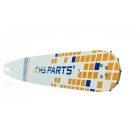 HS PARTS Führungsschiene 20" (50 cm) 3/8" .050" (1,3 mm) + Sägekette 72 Glieder Vierkantzahn für Husqvarna 40 45 50 51 55 242 340 345 353 357 359 435 445 455 560XP
