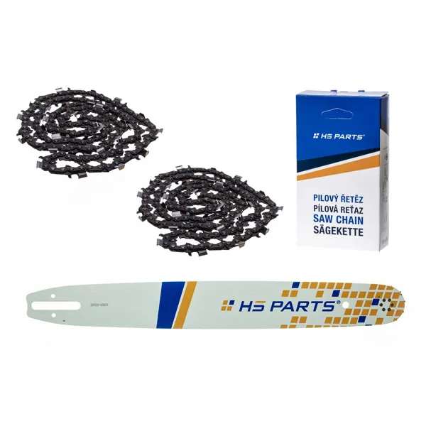 HS PARTS Führungsschiene 20" (50 cm) 3/8" .063" (1,6 mm) + 2 x Sägekette 72 Glieder Vierkantzahn für Stihl 029 031 032 034 041 042 036 044 056 066 MS290 MS310 MS360 MS361 MS362 MS391 MS440 MS441 MS462 MS460 MS640 MS650 MS660 MS500i