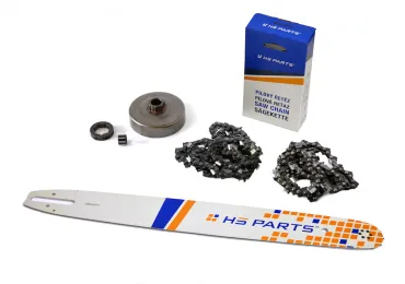 HS PARTS Führungsschiene 20" (50 cm) 3/8" .063" (1,6 mm) + 2 x Sägekette 72 Glieder Vierkantzahn + Ringkettenrad Stihl 066 MS660