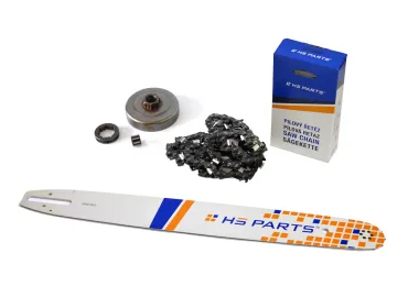 HS PARTS Führungsschiene 20" (50 cm) 3/8" .063" (1,6 mm) + Sägekette 72 Glieder Vierkantzahn + Ringkettenrad für Stihl 044 046 MS341 MS361 MS440 MS460 MS461
