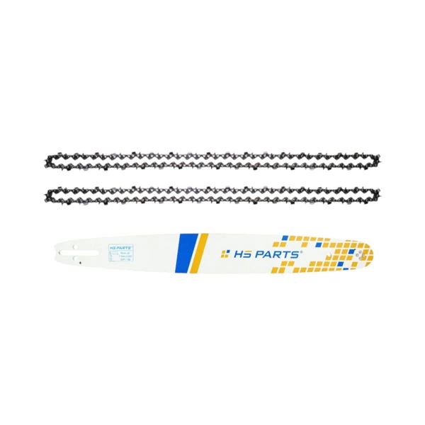 HS PARTS Führungsschiene 20" (50 cm) .325" .050" (1,3 mm) + 2 x Sägekette 78 Glieder Vierkantzahn für Husqvarna 55 262 357 359 555 560 Jonsered CS2145 CS2150 CS2152 CS2250 Dolmar PS510 PS6100 Solo 632 634 644 Makita DCS430 DCS540