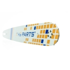 HS PARTS Führungsschiene 20" (50 cm) .325" .058" (1,5 mm) + 4 x Sägekette 76 Glieder Vierkantzahn für Husqvarna 36 55 136 154 257 262 346 357 435 445 460 Jonsered 2054 2152 CS2149W Dolmar 109 111 112 116 Solo 639 651 665