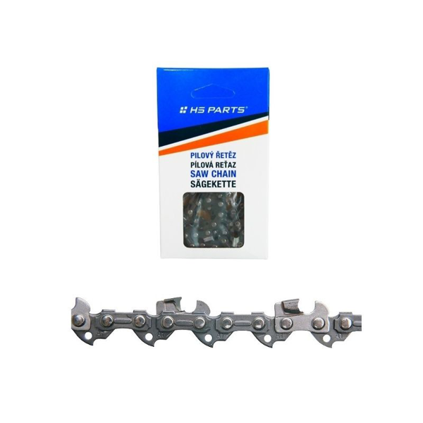 HS PARTS Karbidsägekette 3/8" .050" (1,3 mm) 55 Glieder Vierkantzahn für Stihl 009 018 021 E14 E140 MS170 MS180 MS181 MS190 MS201 MS210 MS230 MS231 MS241 MS250 MS251