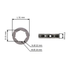 HS PARTS Kettenrad 1/4" 9 Zähne für Kettensägen Stihl 015 015AV 015L