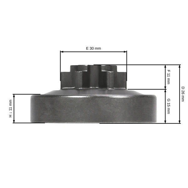 HS Parts Kettenrad 3/8