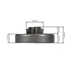 HS Parts Kettenrad 3/8" 6 Zähne für Husqvarna Kettensägen 135 135E 140 140E McCulloch CS350 CS390 (578257101)