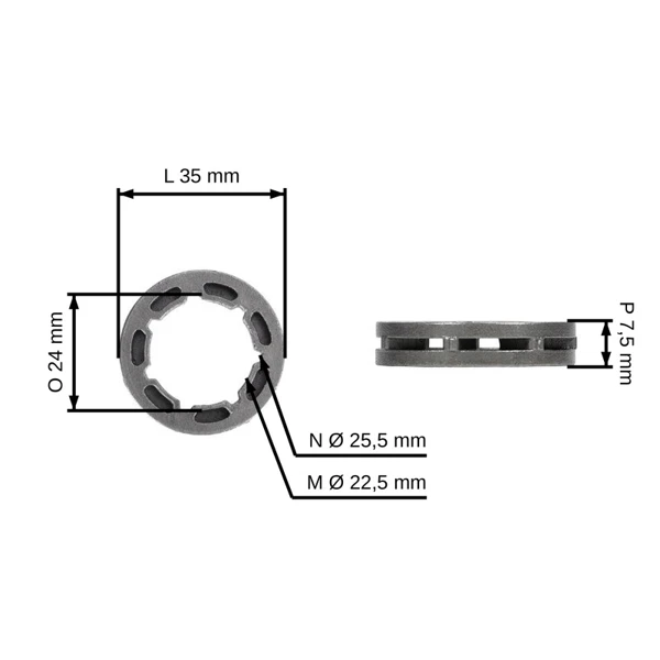 HS PARTS Kettenrad 3/8